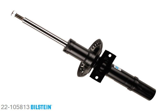 22-105813, Bilstein B4  Gas Schokdemper vooras, Audi A2 (8Z0), 1.4,  1.4 TDI,  1.6 FSI, 02/2000-08/2005, with standard chassis, Standaard lengte, geschikt voor gebruik met verlagingsveren tot -30mm