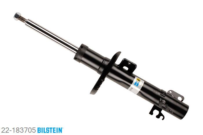 22-183705, Bilstein B4  Gas Schokdemper vooras, Audi A1, 1.2 TFSI,  1.4 TFSI,  1.6 TDI,  2.0 TDI, 05/2010-, Standaard lengte, geschikt voor gebruik met verlagingsveren tot -30mm
