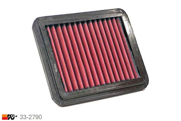 33-2790 K&N Luchtfilter Lengte 192 mm, Breedte 154 mm, Suzuki Baleno 1.8 16V, 121PK, 1996-2002