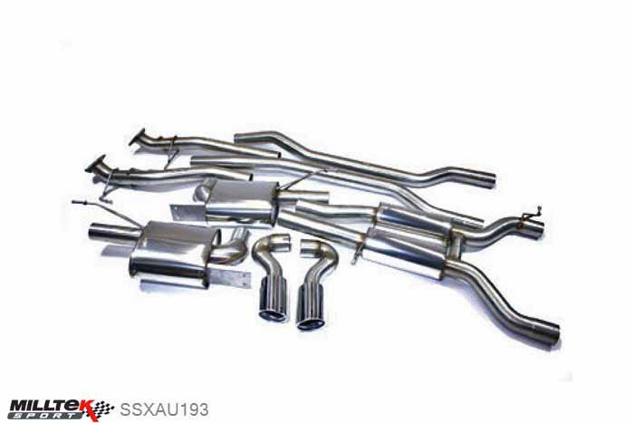 SSXAU193, Audi Q7 4.2 FSI quattro 2006- Milltek, Full System,  100mm Jet, 2,75 inch, 69,85mm
