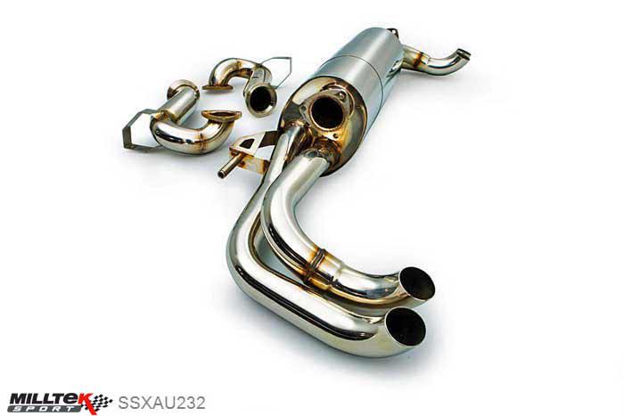 SSXAU232, Audi R8 V10 5.2 FSI quattro Coupe and Spyder (excludes V10 Plus models) 2009-2012 Milltek, Cat-back system, Road Version , 3 inch, 76,2mm