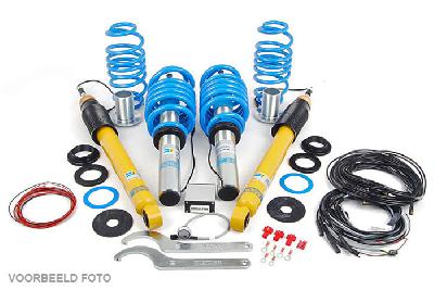 49-151282, Bilstein B16  iRC Schroefset electronisch demping instelbaar, Audi A4 (8K2), "1.8 TFSI,  1.8 TFSI quattro,  2.0 TDi,
2.0 TDI quattro,  2.0 TFSi,
2.0 TFSI flexible fuel,
2.0 TFSI flexible fuel quattro,
2.0 TFSI quattro,  2.7 TDI,  3.0 TDI,
3.0 TDI quattro,  3.0 TFSI quattro,
3.2 FSI,  3.2 FSI quattro", 11/2007-, without electronic suspension control, Conditions see certificates / Front axle lowering (expertise): 20-50 mm, axle load to: 1245 kg / Rear axle lowering (expertise): 30-50 mm, axle load to: 1225 kg