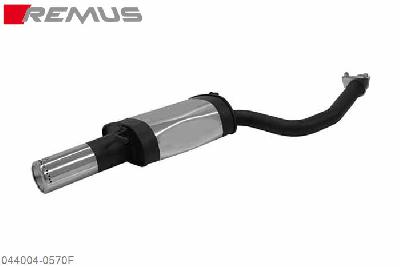 044004 0570F, Audi A4 B6 Sedan and Avant, type 8E, Year 2005- , 1.6l FSI 75 kW, Remus Sport exhaust with 1 tail pipe round 102 mm Future Design