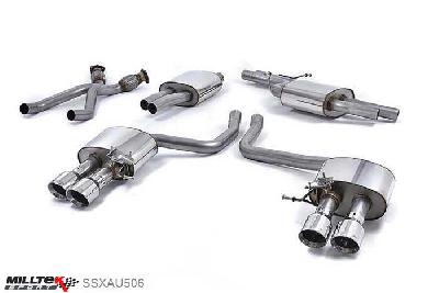 SSXAU506, Audi SQ5 3.0 TFSI 2014- Milltek, Cat-back system, Quad Polished Tips Quad 100mm GT100 Polished, 2,37 inch, 60,3mm