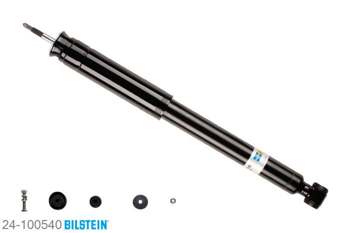 24-100540, Bilstein B4  Gas Schokdemper vooras, Mercedes E-CLASS (W210), "E 200 CDI,  E 200 Kompressor,  E 220 CDI,E 240,  E 270 CDI,  E 320 CDI", 07/1999-03/2002, with standard chassis, without ride height adjustment, Standaard lengte, geschikt voor gebruik met verlagingsveren tot -30mm