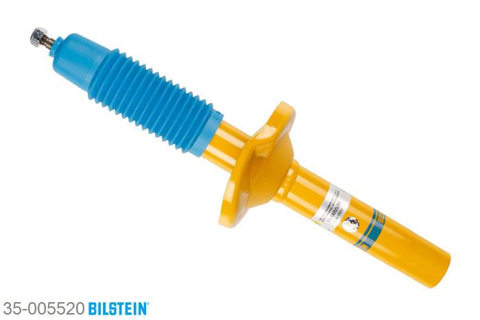 35-005520, Bilstein B6  Sport Schokdemper vooras, Peugeot 405 I (15B), "1.6,  1.8 Turbo Diesel,  1.9,  1.9 Diesel,1.9 Injection,  1.9 Sport MI-16", 01/1987-12/1993, Standaard lengte, geschikt voor gebruik met verlagingsveren tot -40mm