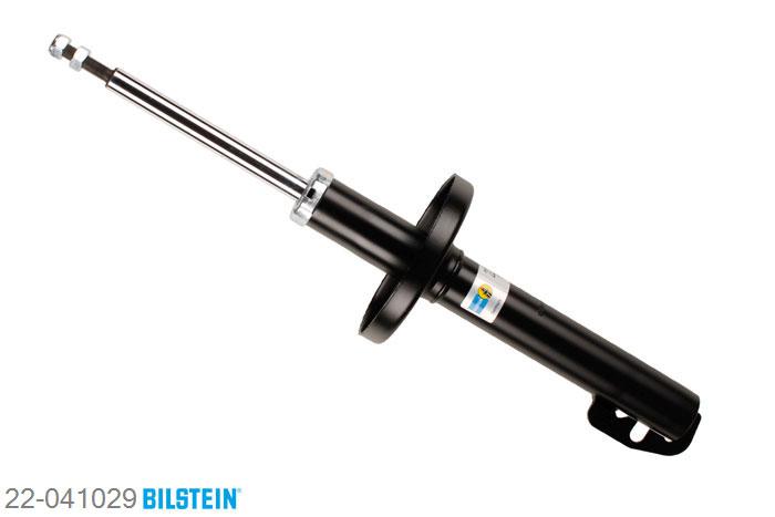 22-041029, Bilstein B4  Gas Schokdemper vooras, Ford SIERRA (GBG, GB4), "1.6,  1.6 i,  1.8,  1.8 TD,  2.0,  2.0 i,2.0 i CAT,  2.3 D", 01/1987-02/1993, Standaard lengte, geschikt voor gebruik met verlagingsveren tot -30mm