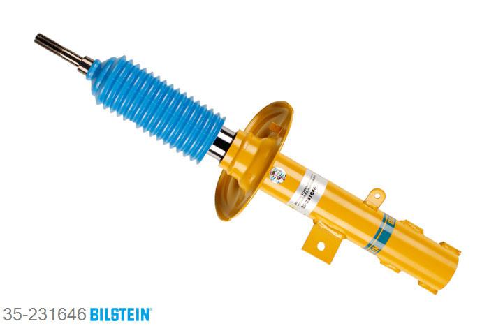 35-231646, Bilstein B6  Sport Schokdemper vooras links, Peugeot RCZ, 1.6 16V,  2.0 HDi, 03/2010-, with standard chassis, Standaard lengte, geschikt voor gebruik met verlagingsveren tot -40mm
