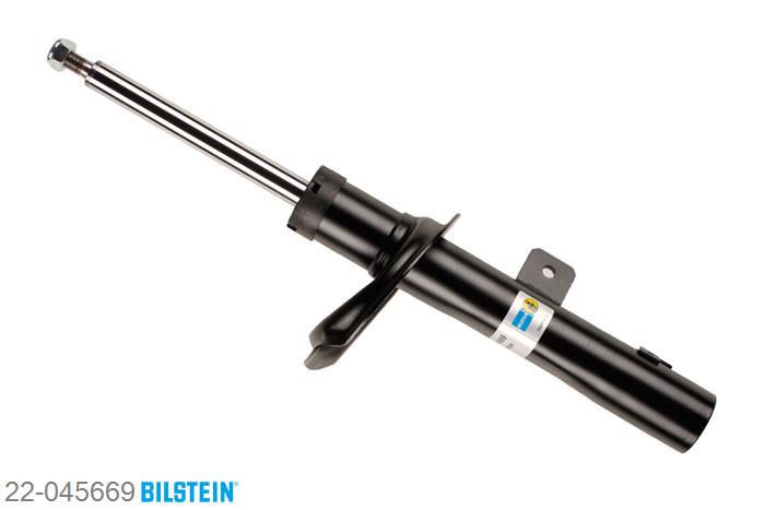 22-045669, Bilstein B4  Gas Schokdemper vooras rechts, Citroen BERLINGO (MF), "1.1 i,  1.4 i,  1.6 16V,  1.8 D,  1.8 i,1.8 X,  1.9 D,  2.0 HDI 90", 07/1996-, with standard chassis, not for: Multispace, not for: Audace, Standaard lengte, geschikt voor gebruik met verlagingsveren tot -30mm