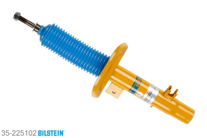 35-225102, Bilstein B8  Sprint - 20mm ingekorte sport Schokdemper vooras links, Peugeot 208, 1.0,  1.2,  1.4,  1.4 HDi,  1.6,  1.6 HDi, 03/2012-, with sports suspension / Front axle strutdiameter 47 mm, mark: 20mm Sway Bars Geschikt voor gebruik met verlagingsveren tot -60mm