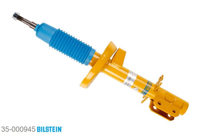 35-000945, Bilstein B6  Sport Schokdemper vooras, Opel OMEGA A (16_, 17_, 19_), "1.8,  1.8 N,  1.8 S,  2.0,  2.0 i,  2.3 D,2.3 TD,  2.3 TD Interc.,  2.4 i,  2.6 i,3.0,  3.0 24V,  3.0 CAT", 03/1987-04/1994, Standaard lengte, geschikt voor gebruik met verlagingsveren tot -40mm