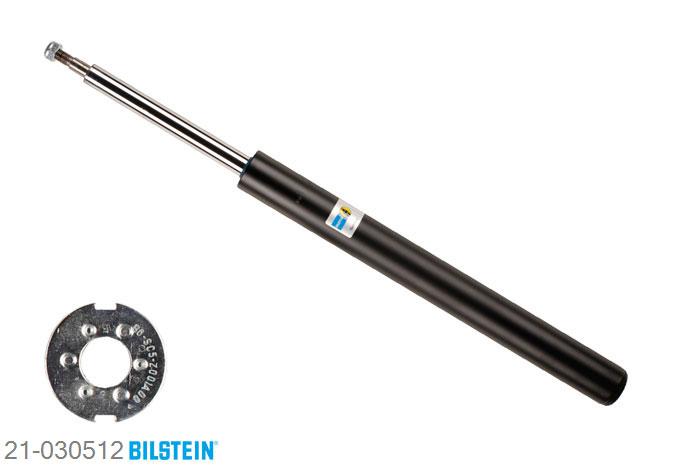 21-030512, Bilstein B4  Gas Schokdemper vooras, BMW 5 (E28), "518,  518 i,  518i,  520 i,  524 d,  524 td,525 e 2.7,  525 i,  528 i", 06/1981-12/1987, with standard chassis, Standaard lengte, geschikt voor gebruik met verlagingsveren tot -30mm