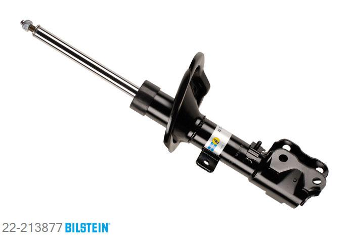 22-213877, Bilstein B4  Gas Schokdemper vooras rechts, Mitsubishi LANCER Saloon (CY/Z_A), "1.5,  1.5 Bifuel,  1.6,  1.8,  1.8 Bifuel,1.8 DI-D,  1.8 Flex,  2.0,  2.0 DI-D,2.0 i,  2.4 i", 01/2008-, rim: 18'', Standaard lengte, geschikt voor gebruik met verlagingsveren tot -30mm
