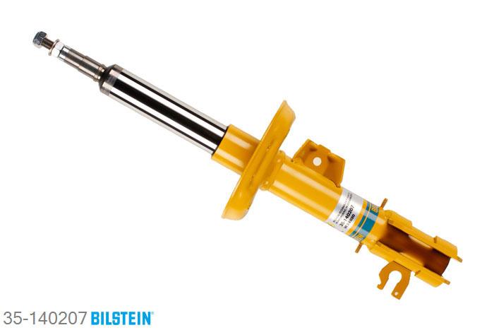 35-140207, Bilstein B6  Sport Schokdemper vooras links, Fiat GRANDE PUNTO (199), "1.2,  1.3 D Multijet,  1.4,  1.4 16V,1.4 Abarth,  1.4 LPG,  1.4 Natural Power,1.4 T-Jet,  1.6 16V,  1.6 D Multijet,  1.8,1.8 16V,  1.9 D Multijet", 10/2005-, Standaard lengte, geschikt voor gebruik met verlagingsveren tot -40mm