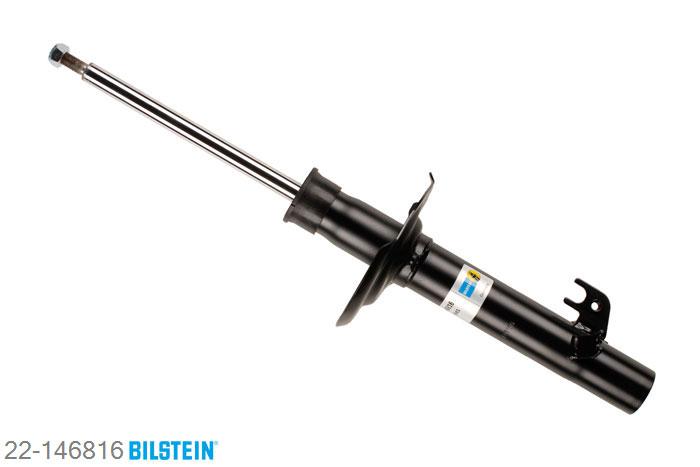 22-146816, Bilstein B4  Gas Schokdemper vooras rechts, Citroen C1 (PM_, PN_), 1.0,  1.4 HDi, 06/2005-, Standaard lengte, geschikt voor gebruik met verlagingsveren tot -30mm