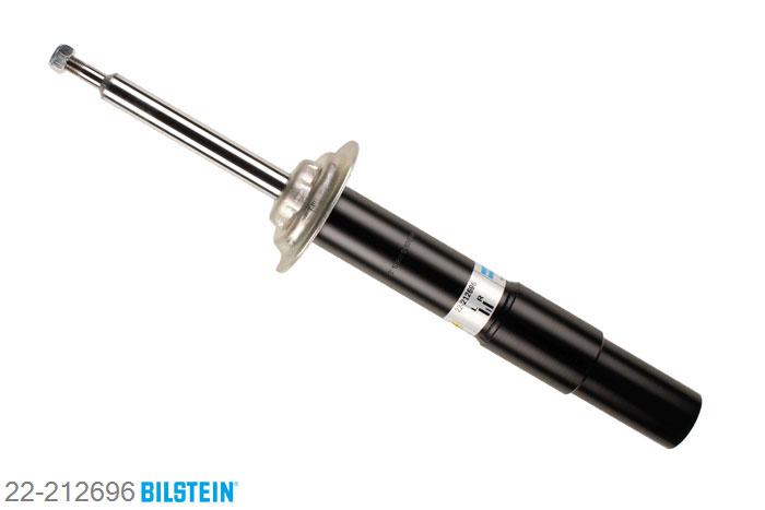 22-212696, Bilstein B4  Gas Schokdemper vooras, BMW 5 Touring (E61), "520d,  520i,  523i,  525d,  525i,  530d,  530i,535d,  545i,  550i", 07/2005-, with M-technics, Standaard lengte, geschikt voor gebruik met verlagingsveren tot -30mm