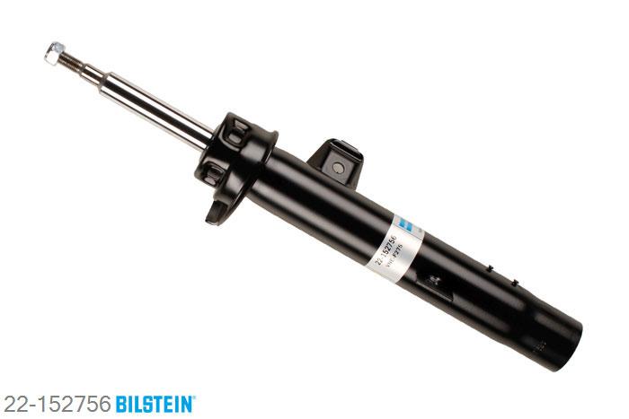 22-152756, Bilstein B4  Gas Schokdemper vooras rechts, BMW 1 Coupe (E82), 118d,  120d,  120i,  123d,  125i,  135i, 10/2007-, with standard chassis, Standaard lengte, geschikt voor gebruik met verlagingsveren tot -30mm