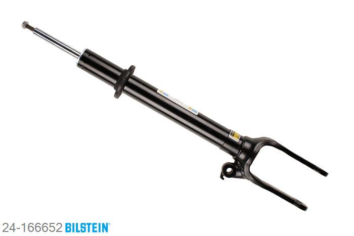 24-166652, Bilstein B4  Gas Schokdemper vooras, Mercedes M-CLASS (W164), "ML 280 CDI 4-matic,  ML 300 CDI 4-matic,ML 320 CDI 4-matic,  ML 350 4-matic,ML 350 BlueTEC 4-matic,  ML 350 CDI 4-matic,ML 420 CDI 4-matic,  ML 450 CDI 4-matic,ML 500 4-matic,  ML 63 AMG 4-matic", 07/2005-, with standard chassis, with coil-spring suspension, Standaard lengte, geschikt voor gebruik met verlagingsveren tot -30mm