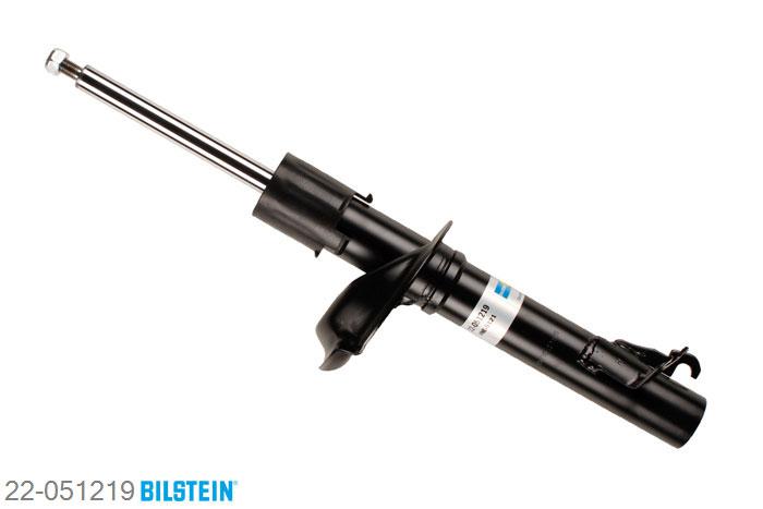 22-051219, Bilstein B4  Gas Schokdemper vooras rechts, Ford FOCUS (DAW, DBW), "1.4 16V,  1.6 16V,  1.6 16V Flexifuel,1.8 16V,  1.8 DI / TDDi,  1.8 TDCi,1.8 Turbo DI / TDDi,  2.0 16V", 10/1998-11/2004, Standaard lengte, geschikt voor gebruik met verlagingsveren tot -30mm