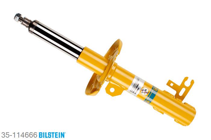 35-114666, Bilstein B8  Sprint - 20mm ingekorte sport Schokdemper vooras links, Opel ASTRA H Estate, "1.3 CDTI,  1.4,  1.4 LPG,  1.6,  1.6 LPG,1.6 Turbo,  1.7 CDTI,  1.8,  1.9 CDTI,1.9 CDTI 16V,  2.0 Turbo", 09/2004-, without IDS+ suspension Geschikt voor gebruik met verlagingsveren tot -60mm