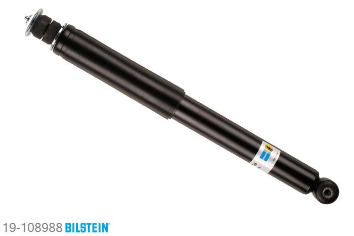 19-108988, Bilstein B4  Gas Schokdemper achteras, Opel TIGRA TwinTop, 1.3 CDTI,  1.4,  1.8, 06/2004-, with standard chassis / Rear axle thread: M10, Standaard lengte, geschikt voor gebruik met verlagingsveren tot -30mm