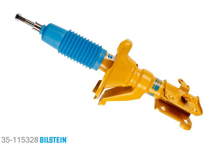35-115328, Bilstein B8  Sprint - 20mm ingekorte sport Schokdemper vooras rechts, Honda CIVIC VII Coupe (EM2), 1.6 i,  1.7 i,  1.7 i VTEC, 02/2001-12/2005, Front axle thread: M16 Geschikt voor gebruik met verlagingsveren tot -60mm