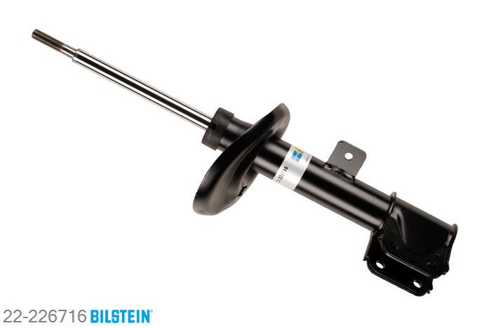 22-226716, Bilstein B4  Gas Schokdemper vooras links, Citroen BERLINGO, "1.4,  1.6,  1.6 HDi,  1.6 HDi 110,  1.6 HDi 90,1.6 VTi 95", 04/2008-, with standard chassis / Rear axle equipment: (+) Extra Seat, Standaard lengte, geschikt voor gebruik met verlagingsveren tot -30mm
