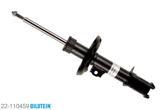 22-110459, Bilstein B4  Gas Schokdemper vooras rechts, Opel MERIVA, "1.3 CDTI,  1.4 16V Twinport,1.4 16V Twinport LPG,  1.6,  1.6 16V,1.6 Turbo,  1.7 CDTI,  1.7 DTI,  1.8", 05/2003-05/2010, Standaard lengte, geschikt voor gebruik met verlagingsveren tot -30mm