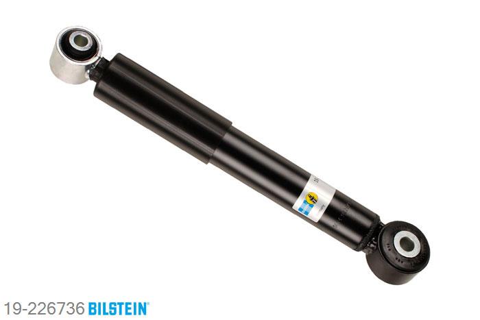19-226736, Bilstein B4  Gas Schokdemper achteras, Citroen BERLINGO, "1.4,  1.6,  1.6 HDi,  1.6 HDi 110,  1.6 HDi 90,1.6 VTi 95", 04/2008-, with standard chassis / Rear axle equipment: (+) Extra Seat, Standaard lengte, geschikt voor gebruik met verlagingsveren tot -30mm