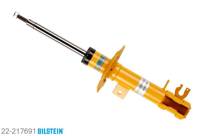 22-217691, Bilstein B8  Sprint - 20mm ingekorte sport Schokdemper vooras rechts, Fiat 500, 0.9,  1.2,  1.2 LPG,  1.3 D Multijet,  1.4, 10/2007-, Opening Temperature Shorten by, with sports suspension, mark: ZFA Geschikt voor gebruik met verlagingsveren tot -60mm