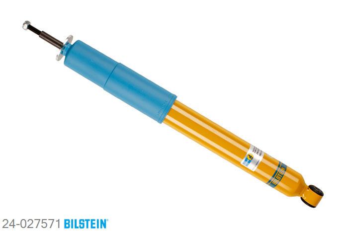 24-027571, Bilstein B6  Sport Schokdemper achteras, Saab 9-3 (YS3D), "2.0 i,  2.0 SE Turbo,  2.0 Turbo,  2.2 TiD,2.3,  2.3 i,  2.3 Turbo", 02/1998-09/2002, Standaard lengte, geschikt voor gebruik met verlagingsveren tot -40mm