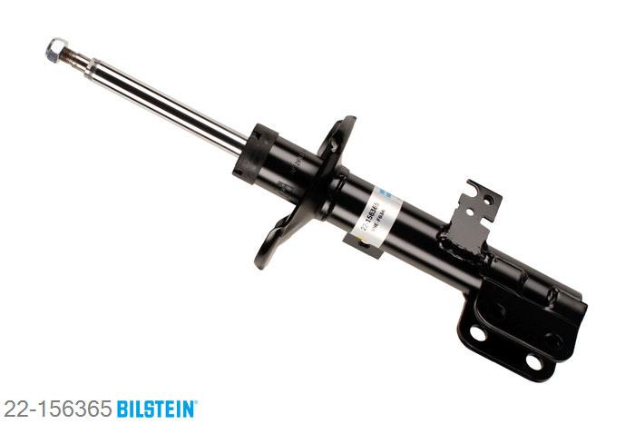 22-156365, Bilstein B4  Gas Schokdemper vooras rechts, Toyota AVENSIS Saloon (T25), "1.6 VVT-i,  1.8,  2.0,  2.0 D-4D,  2.2 D-4D,2.2 D-CAT,  2.2 TD,  2.4", 04/2003-11/2008, Standaard lengte, geschikt voor gebruik met verlagingsveren tot -30mm