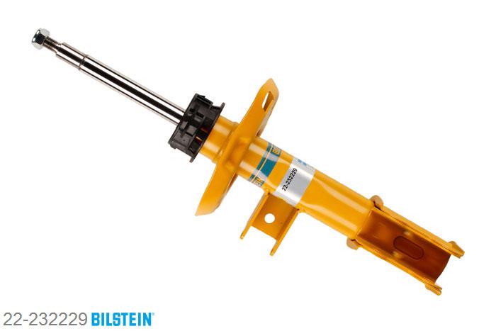 22-232229, Bilstein B8  Sprint - 20mm ingekorte sport Schokdemper vooras links, Mercedes A-CLASS (W176), "A 180,  A 180 CDI,  A 200,  A 200 CDI,A 220 CDI,  A 250", 06/2012-, with sports suspension, mark: P84, with AMG Sports Package Geschikt voor gebruik met verlagingsveren tot -60mm