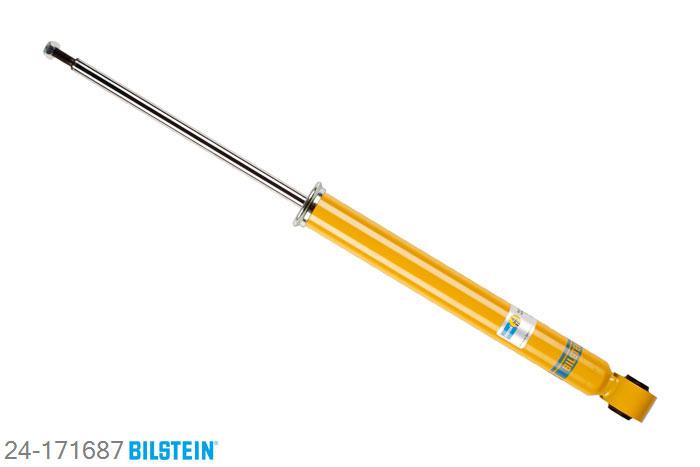 24-171687, Bilstein B6  Sport Schokdemper achteras, Opel ASTRA J Saloon, "1.3 CDTI,  1.4,  1.4 Turbo,  1.6 SIDI,1.6 Turbo,  1.7 CDTI", 06/2012-, without FlexRide, with standard chassis, Standaard lengte, geschikt voor gebruik met verlagingsveren tot -40mm