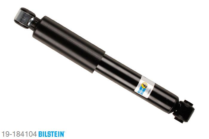19-184104, Bilstein B4  Gas Schokdemper achteras, Fiat 500, 0.9,  1.2,  1.2 LPG,  1.3 D Multijet,  1.4, 10/2007-, Opening Temperature Shorten by, mark: ZFA, Standaard lengte, geschikt voor gebruik met verlagingsveren tot -30mm