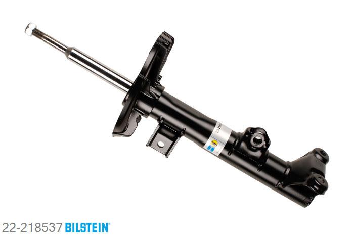 22-218537, Bilstein B4  Gas Schokdemper vooras, Mercedes CLK Convertible (A209), "200 CGI,  200 Kompressor,  240,  280,  320,320 CDI,  350", 02/2003-03/2010, with sports suspension / Front axle for OE Number 203 320 75 30, Standaard lengte, geschikt voor gebruik met verlagingsveren tot -30mm