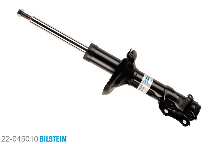 22-045010, Bilstein B4  Gas Schokdemper vooras, VW GOLF III (1H1), 1.8 Syncro,  1.9 TDI Syncro,  2.0 Syncro, 01/1993-08/1997, Standaard lengte, geschikt voor gebruik met verlagingsveren tot -30mm