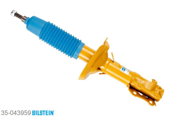 35-043959, Bilstein B6  Sport Schokdemper vooras, Seat IBIZA II (6K1), "1.0,  1.0 i,  1.3 i,  1.4,  1.4 i,  1.4 i 16V,1.6 i,  1.8 i,  1.8 i 16V,  1.9 D,  1.9 SDI,1.9 TD,  1.9 TDI,  2.0 i,  2.0 i 16V", 03/1993-08/1999, Front axle mono-tube, Standaard lengte, geschikt voor gebruik met verlagingsveren tot -40mm