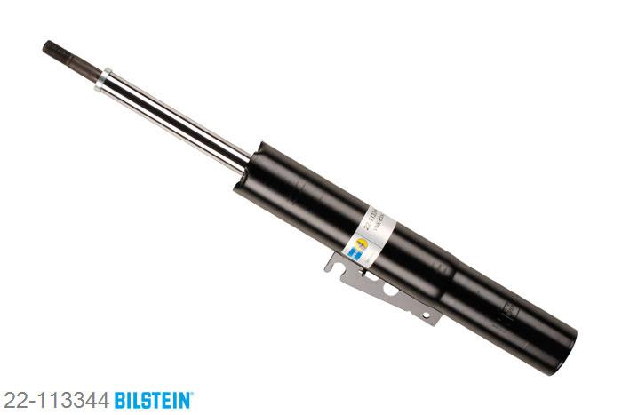 22-113344, Bilstein B4  Gas Schokdemper vooras, Porsche 911 Convertible (996), "3.4 Carrera 4,  3.6 Carrera 4,  3.6 Carrera 4S,3.6 Turbo 4,  3.6 Turbo 4S", 02/1998-08/2005, with sports suspension, mark: M30 / Front axle serie production spring seat must be used, Standaard lengte, geschikt voor gebruik met verlagingsveren tot -30mm