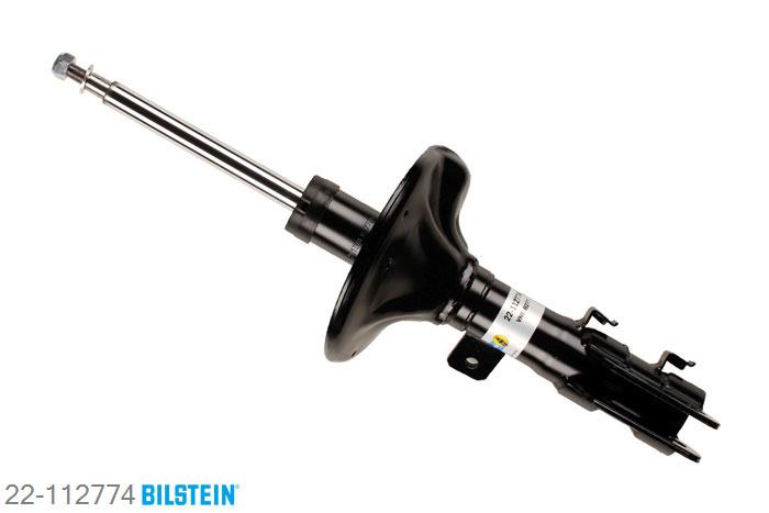 22-112774, Bilstein B4  Gas Schokdemper vooras links, Hyundai COUPE (GK), 1.6 16V,  2.0,  2.0 GLS,  2.7 V6, 08/2001-08/2009, Standaard lengte, geschikt voor gebruik met verlagingsveren tot -30mm