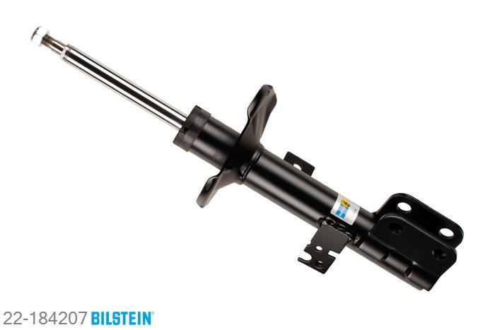 22-184207, Bilstein B4  Gas Schokdemper vooras links, Toyota COROLLA Verso (ZDE12_, CDE12_), 1.8 VVT-i,  2.0 D-4D, 01/2002-05/2004, with standard chassis, Standaard lengte, geschikt voor gebruik met verlagingsveren tot -30mm