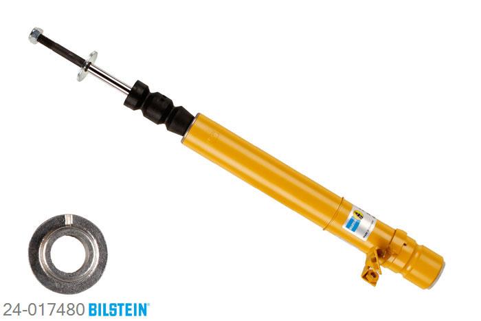 24-017480, Bilstein B6  Sport Schokdemper vooras rechts, Honda CIVIC IV Hatchback (EG), "1.3 16V,  1.4 16V,  1.5 i 16V,  1.6,1.6 16V Vtec,  1.6 si 16V,  1.6 Vtec,1.6 VTi 16V", 10/1991-04/1997, Country Vers. Hub Length [mm], Standaard lengte, geschikt voor gebruik met verlagingsveren tot -40mm