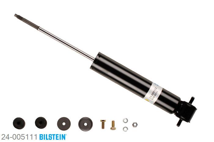 24-005111, Bilstein B4  Gas Schokdemper achteras, Mercedes S-CLASS (W126), "260 SE,  280 S,  280 SE,SEL,  3.8,  300 SE,SEL,380 SE,SEL,  420 SE,SEL,  500 SE,SEL,500 SE,SEL CAT", 12/1979-06/1991, mark: Heavy Duty, without ride height adjustment, Standaard lengte, geschikt voor gebruik met verlagingsveren tot -30mm