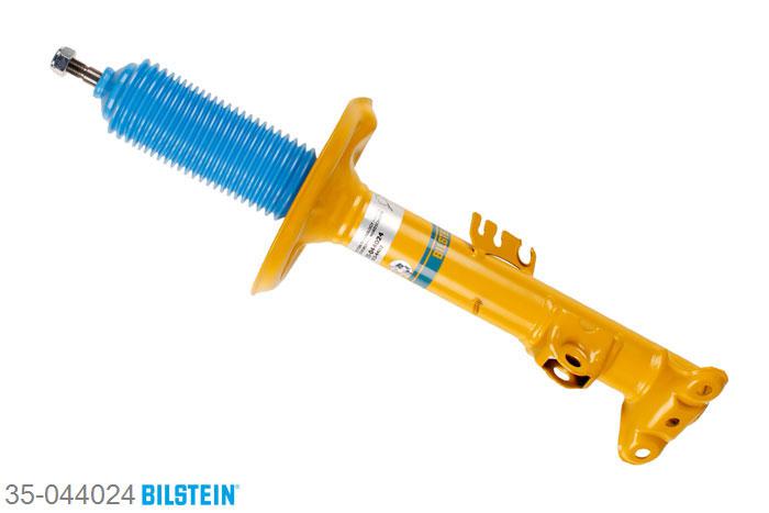35-044024, Bilstein B6  Sport Schokdemper vooras links, BMW Z3, 1.8,  1.9,  2.0,  2.2,  2.8,  3.0, 10/1995-01/2003, mono-tube, Standaard lengte, geschikt voor gebruik met verlagingsveren tot -40mm