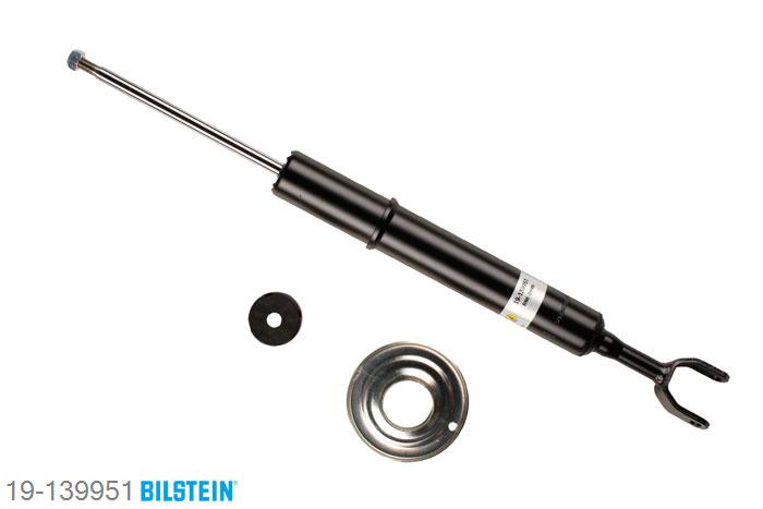 19-139951, Bilstein B4  Gas Schokdemper vooras, Audi A6 (4F2), "2.0 TDI,  2.0 TFSI,  2.4,  2.4 quattro,2.7 TDI,  2.7 TDI quattro,  2.8 FSI,2.8 FSI quattro,  3.0,  3.0 quattro,3.0 TDi PF,  3.0 TDI quattro,3.0 TFSI quattro,  3.2 FSI,3.2 FSI quattro,  4.2 FSI quattro,4.2 quattro", 05/2004-03/2011, without ride height adjustment, without pneumatic suspension, Standaard lengte, geschikt voor gebruik met verlagingsveren tot -30mm
