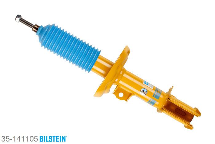 35-141105, Bilstein B8  Sprint - 20mm ingekorte sport Schokdemper vooras rechts, Opel CORSA C (F08, F68), "1.0,  1.2,  1.2 Twinport,  1.3 CDTI,  1.4,1.4 Twinport,  1.6,  1.7 CDTI,  1.7 DI,1.7 DTI,  1.8", 09/2000-, with standard chassis / Rear axle thread: M10 Geschikt voor gebruik met verlagingsveren tot -60mm
