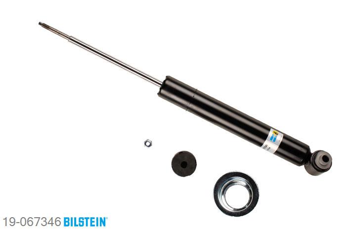 19-067346, Bilstein B4  Gas Schokdemper achteras, BMW 5 (E39), "520 d,  520 i,  523 i,  525 d,  525 i,  525 td,525 tds,  528 i,  530 d,  530 i", 08/1998-06/2003, with standard chassis, Standaard lengte, geschikt voor gebruik met verlagingsveren tot -30mm