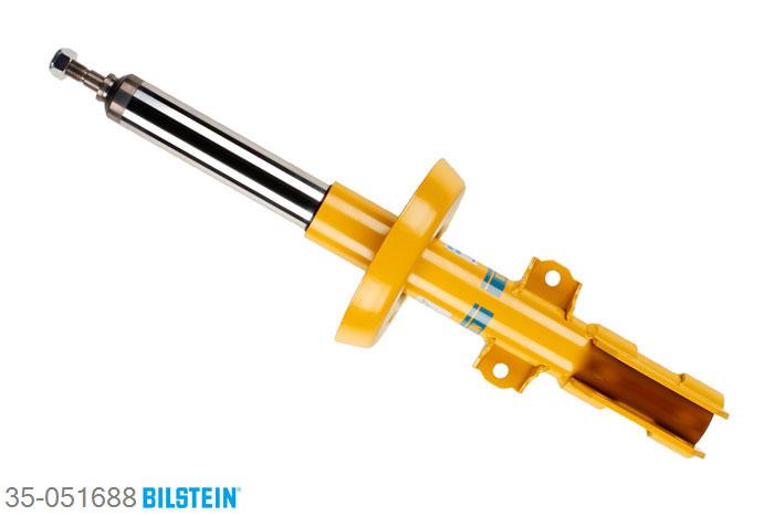 35-051688, Bilstein B6  Sport Schokdemper vooras, Saab 9-5 (YS3E), "1.9 TiD,  2.0,  2.0 T,  2.0 t BioPower,2.2 TiD,  2.3,  2.3 t BioPower,  2.3 Turbo", 11/2005-, Standaard lengte, geschikt voor gebruik met verlagingsveren tot -40mm