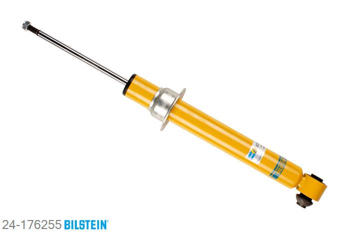24-176255, Bilstein B6  Sport Schokdemper achteras, BMW 5 (F10), "520d,  520i,  523i,  525d,  528i,  530d,  530i,535d,  535i,  550i,  ActiveHybrid", 03/2010-, with standard chassis, without electronic suspension control, Standaard lengte, geschikt voor gebruik met verlagingsveren tot -40mm