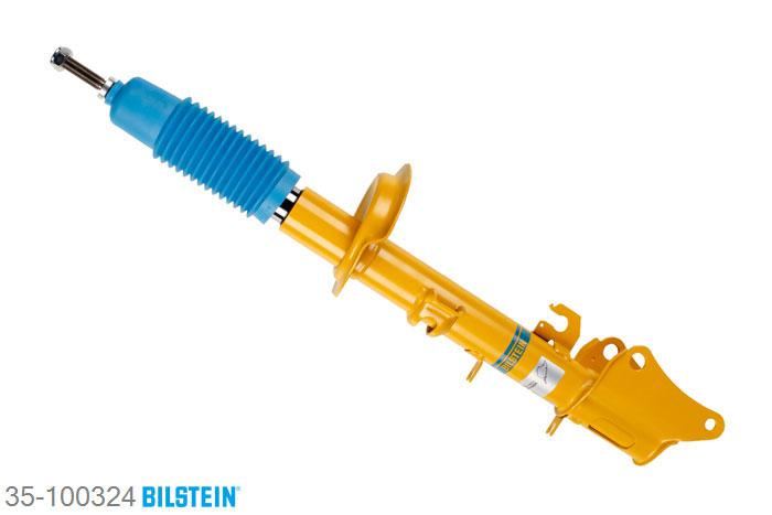 35-100324, Bilstein B6  Sport Schokdemper achteras, Alfa Romeo 147 (937), "1.6 16V T.SPARK,  1.6 16V T.SPARK ECO,1.9 JTD,  1.9 JTD 16V,  1.9 JTDM 16V,1.9 JTDM 8V,  2.0,  2.0 16V T.SPARK,3.2 GTA", 11/2000-03/2010, with standard chassis, Standaard lengte, geschikt voor gebruik met verlagingsveren tot -40mm